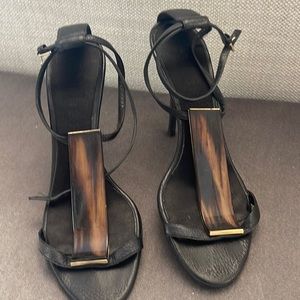 Burberry’s Sleek ankle wrap Stilettos